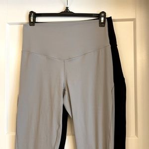2 pair Aerie crop-length leggings